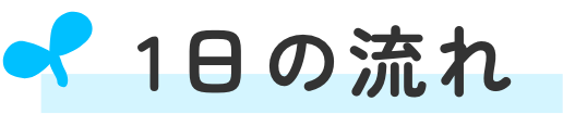 1日の流れ